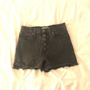 Black Madewell Denim Shorts